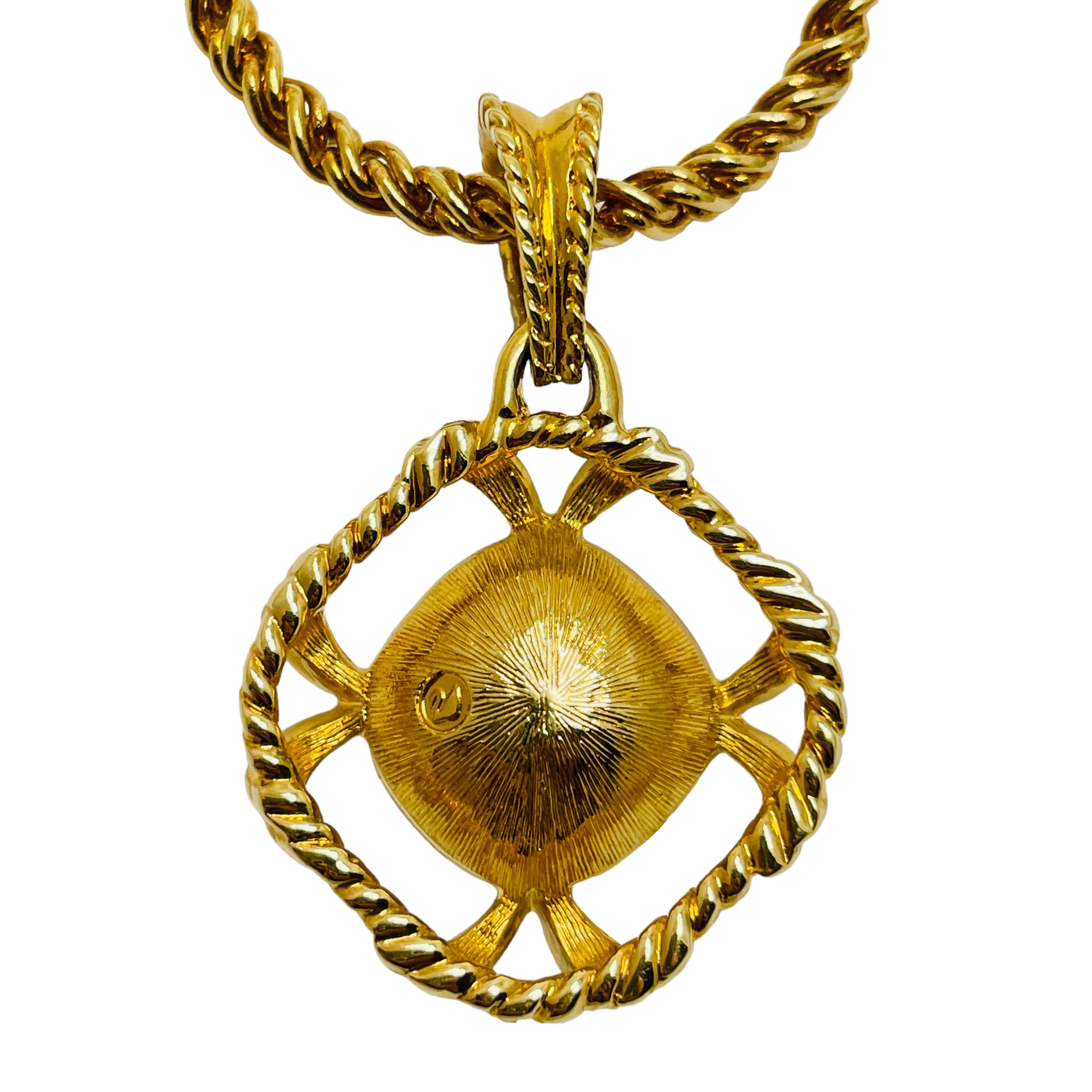 Collana firmata Swarovski con cristalli d'oro In condizioni buone in vendita a Palos Hills, IL