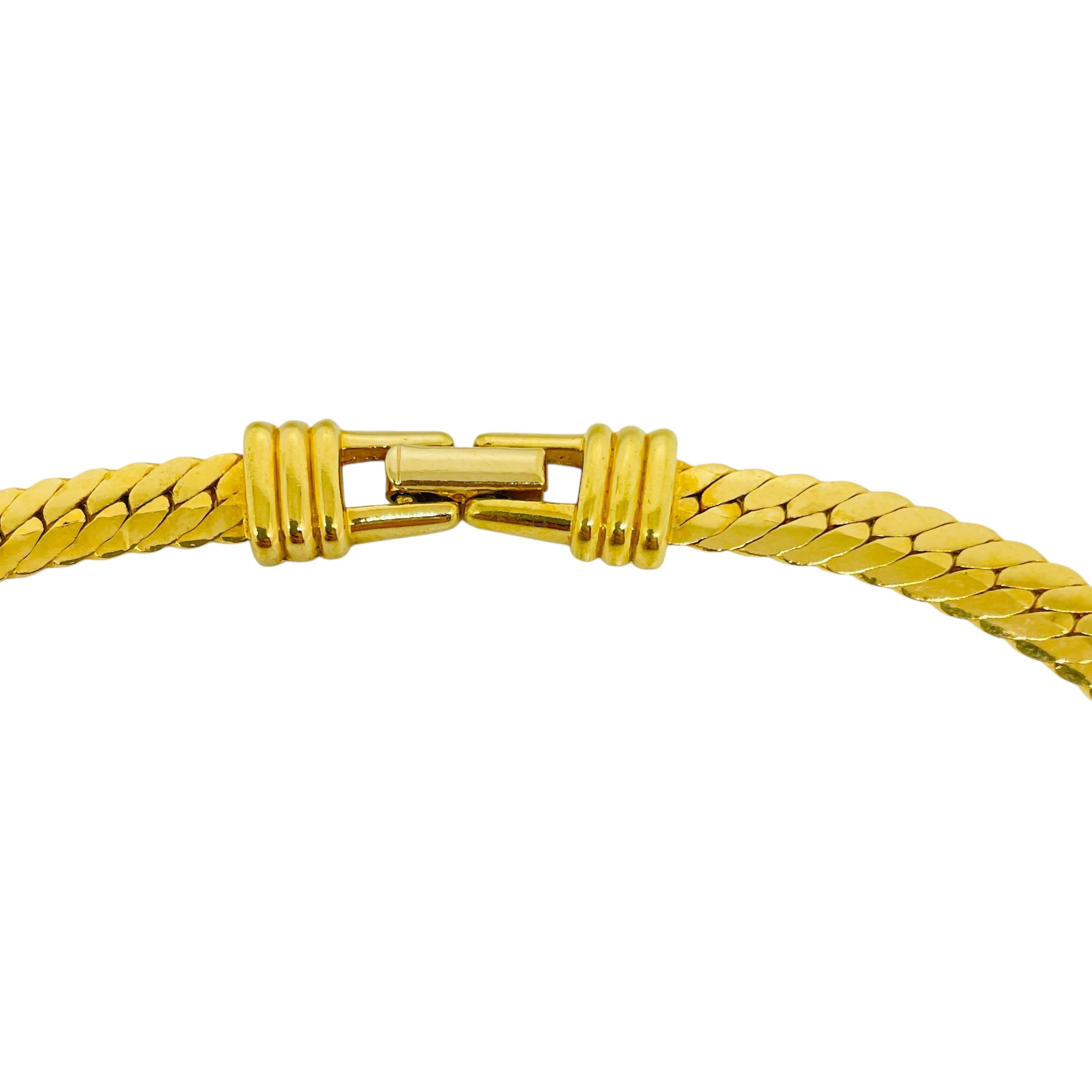 SWAROVSKI signiert Vintage vergoldet Kristalle Designer Kette Halskette für Damen oder Herren im Angebot