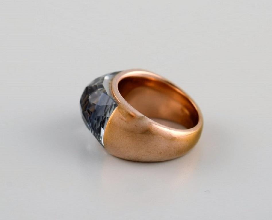 swarovski stone signet ring