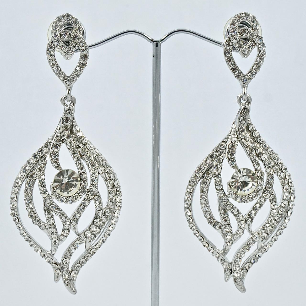 swarovski crystal chandelier earrings