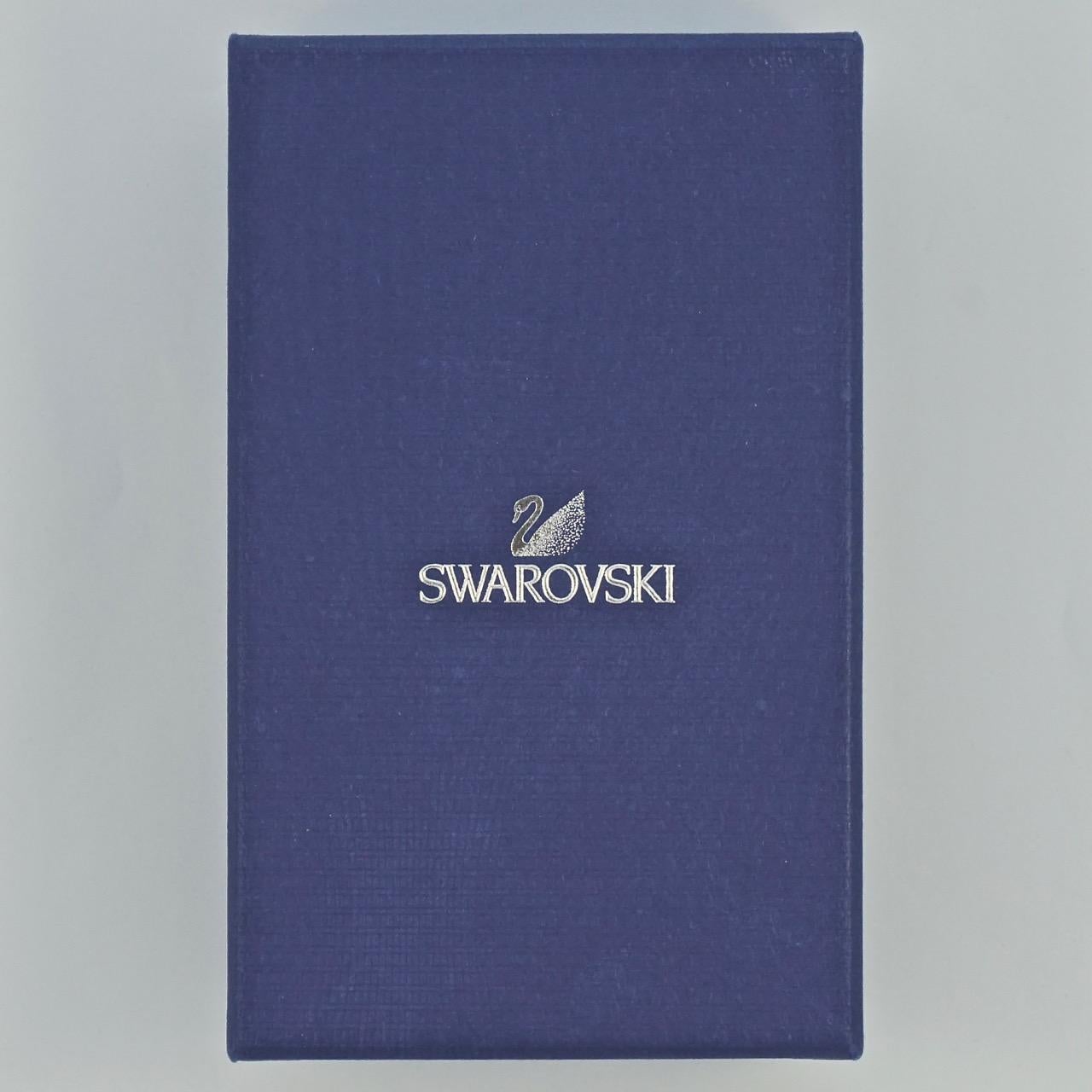 Swarovski Silver Tone Long Crystal Chandelier Earrings In Good Condition For Sale In London, GB