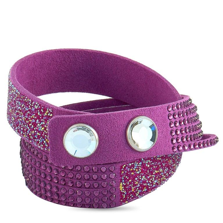 purple swarovski bracelet