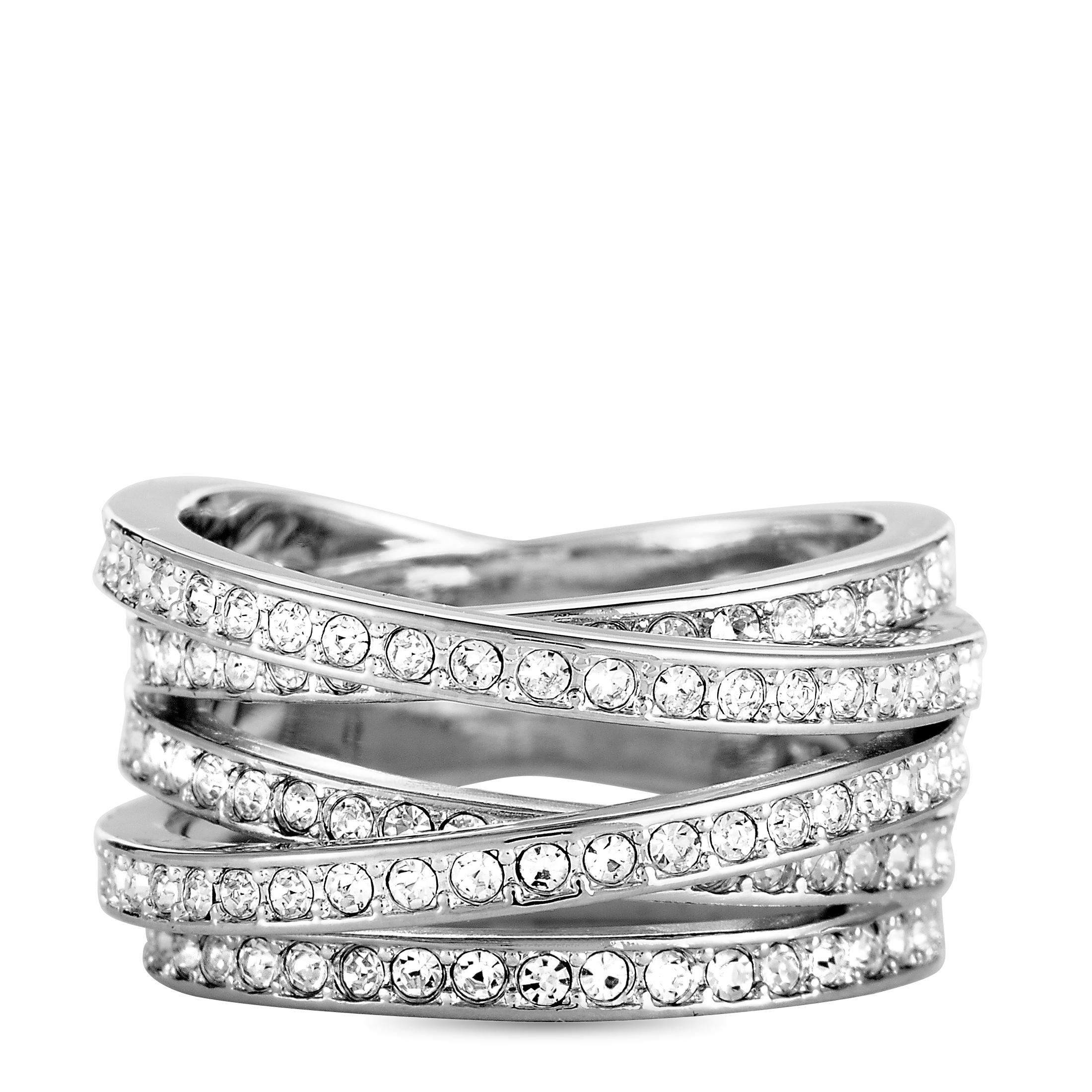 spiral ring swarovski