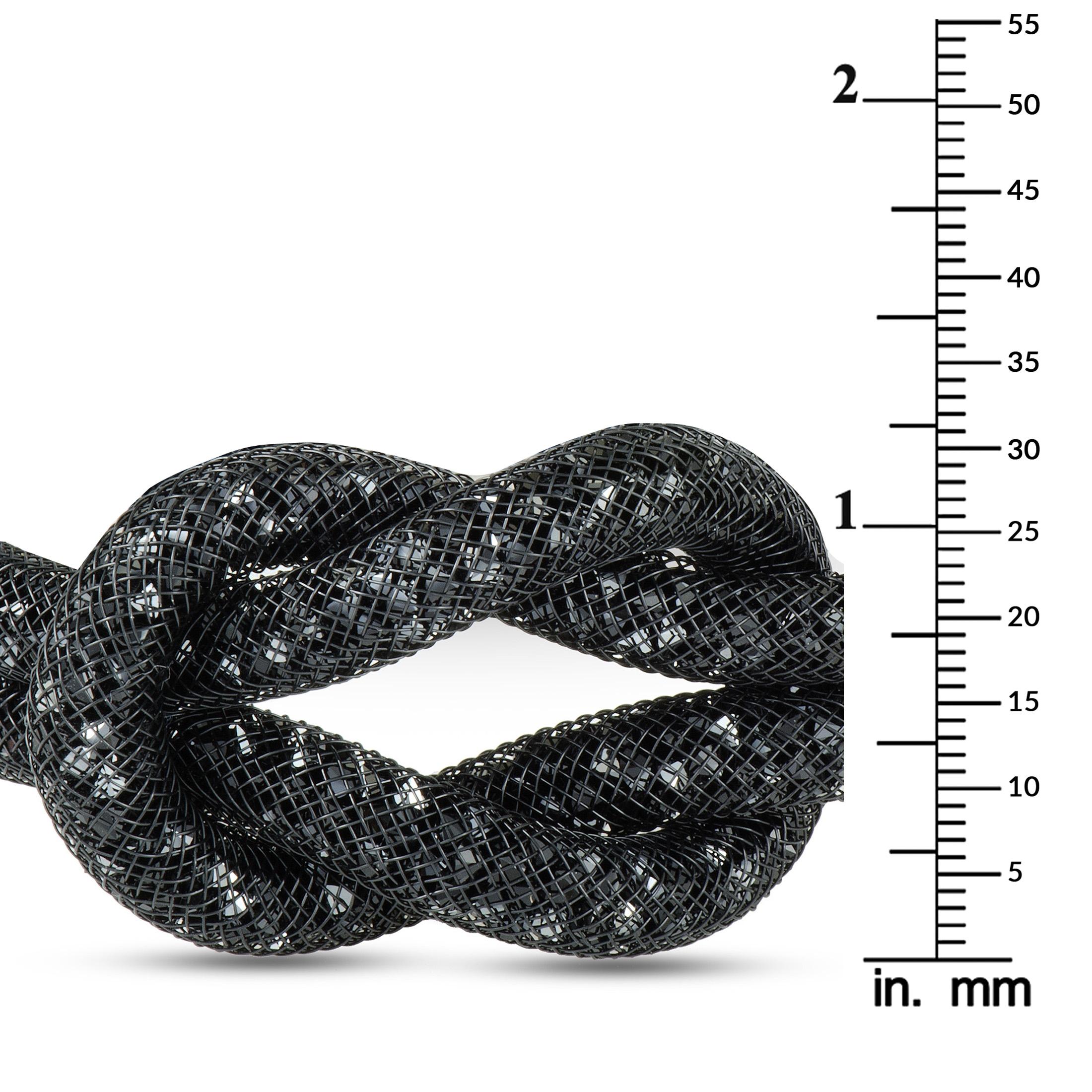 Swarovski Stardust Black Crystal Knot Bracelet 5110649-M Medium In New Condition In Southampton, PA