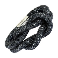 Swarovski Stardust Black Crystal Knot Bracelet 5184193-S