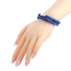 Swarovski Stardust Blue Crystals Double Bracelet 5221604-S - Small