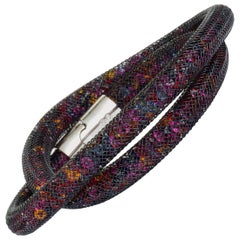 Swarovski Stardust Dark Multi-Color Crystals Bracelet 5152144-M Medium