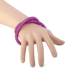 Swarovski Stardust Light Purple Crystals Bracelet 5184791-M Medium