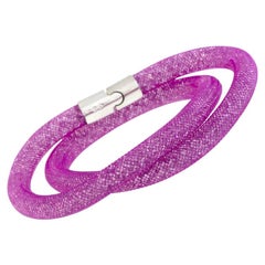 Swarovski Stardust Light Purple Crystals Bracelet 5184791-M- Medium