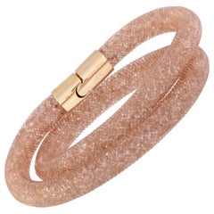 Swarovski Stardust Pink Double Bracelet 5102556-S- Small