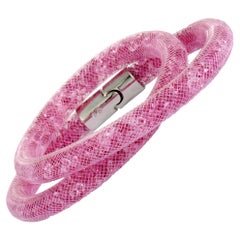 Swarovski Stardust Pink Double Bracelet 5139747-S- Small
