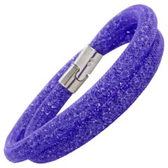 Swarovski Stardust Purple Double Bracelet 5089834-M Medium
