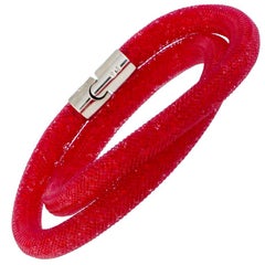 Swarovski Stardust Red Crystals Bracelet 5184845-M Medium