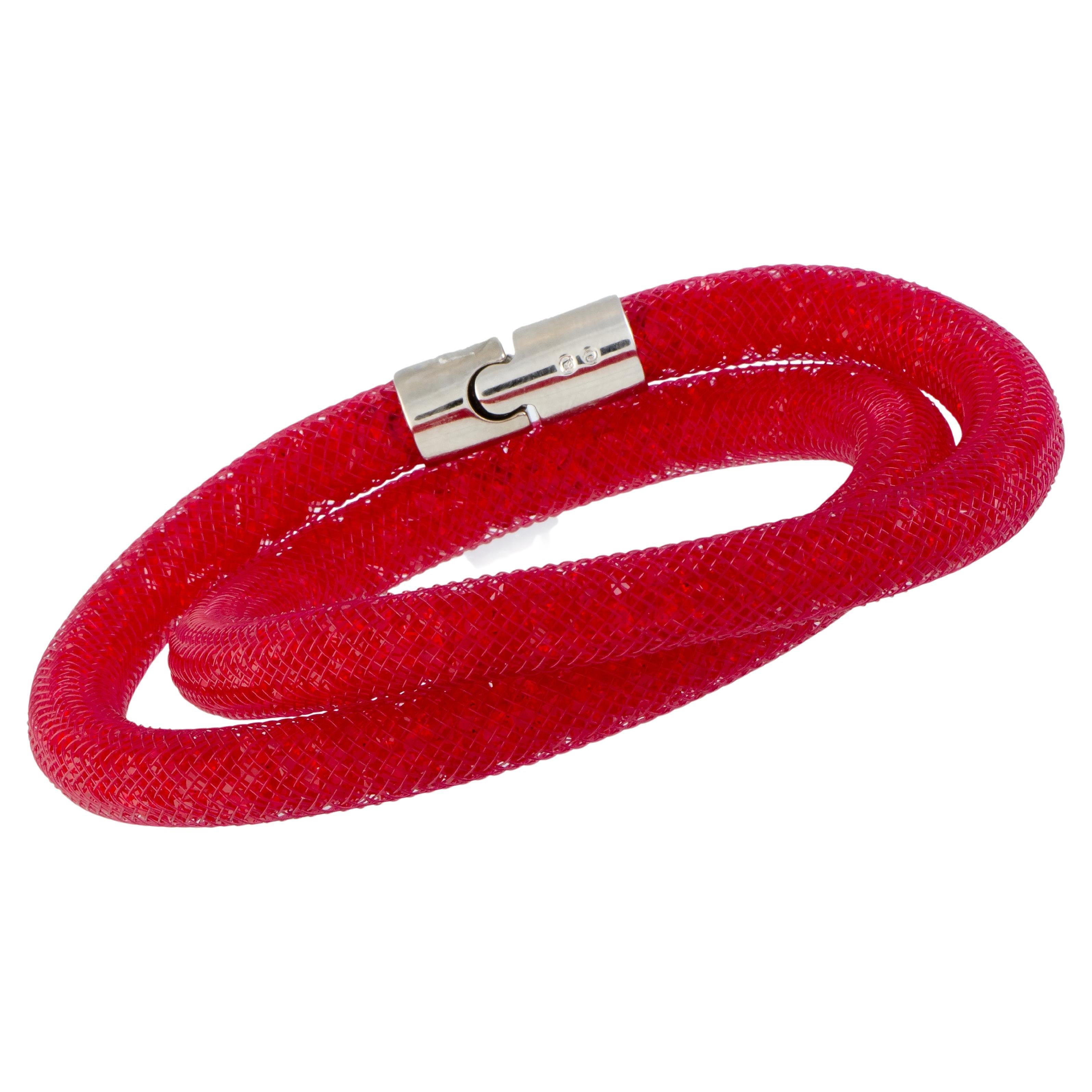 Swarovski Stardust Armband aus roten Kristallen 5184845-m-mittelgroß