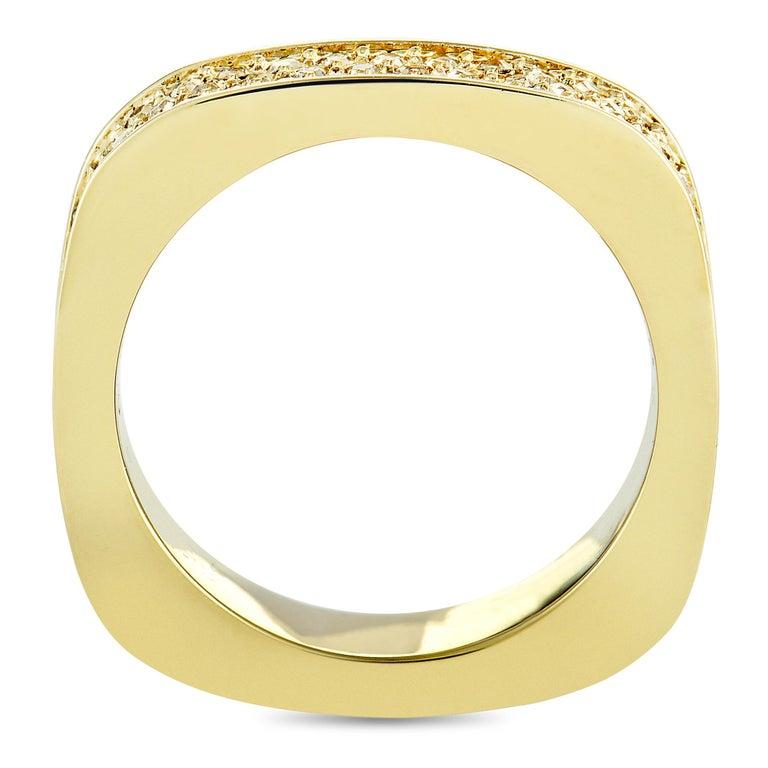 The gold-plated â€œVioâ€ ring by Swarovski is set with crystals and weighs 5.5 grams, boasting band thickness of 5 mm. This jewelry piece is offered in brand new condition and includes the manufacturerâ€™s box.

