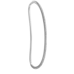 Swarovski Vittore Rhodium-Plated White Crystal Palm Cuff Bracelet