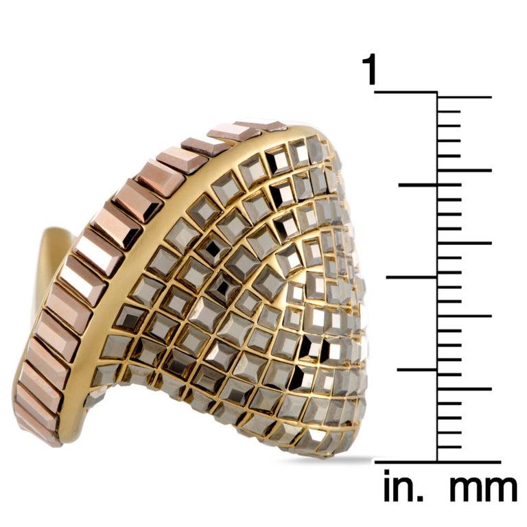 Swarovski Yellow Gold-Plated Metallic Crystal Film Ring 5237788 1