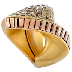 Swarovski Yellow Gold-Plated Metallic Crystal Film Ring 5237788