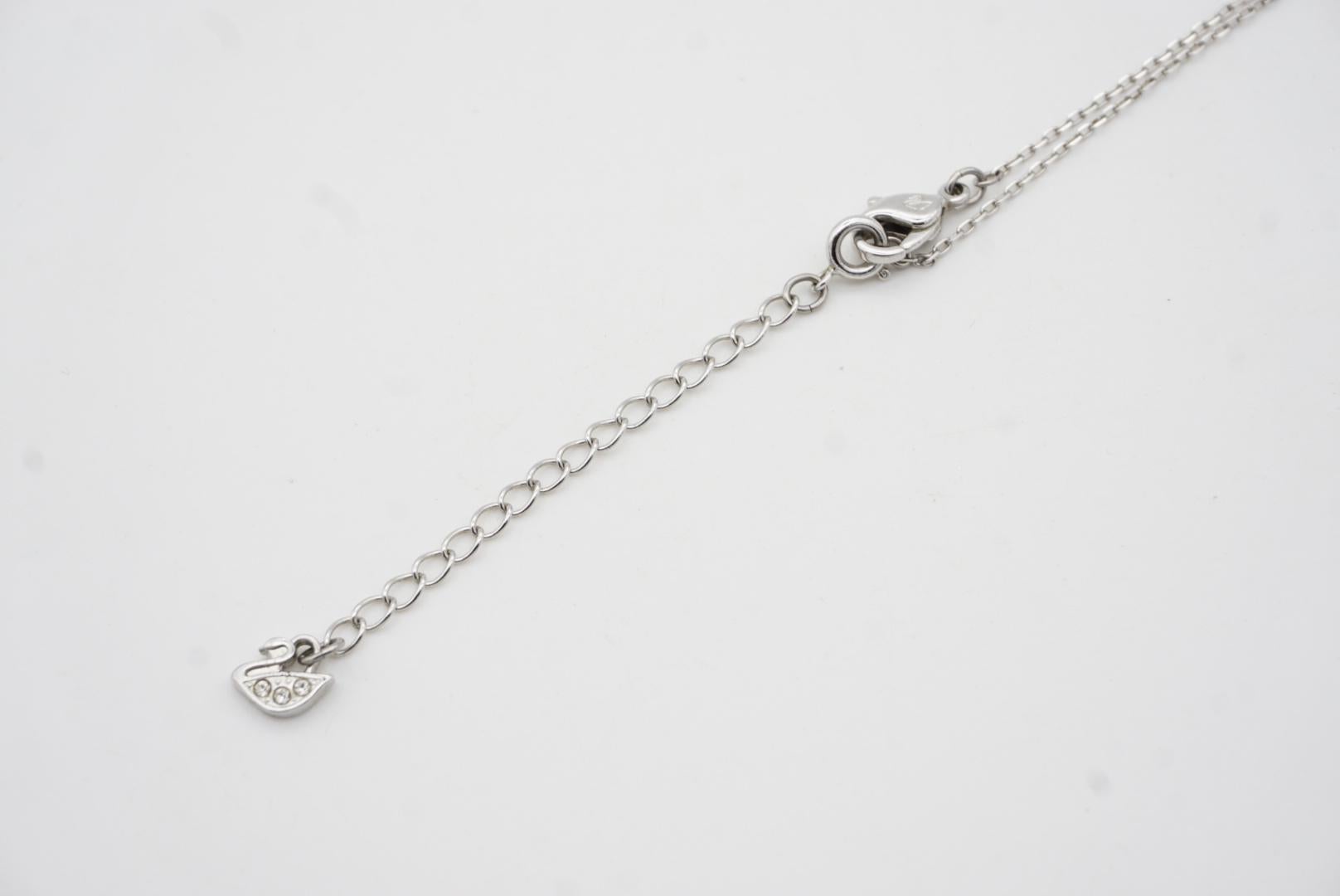 Swarovski Zodiac Sagittarius Cross Compass Tear Drop Collana, Oro rosa in vendita 7