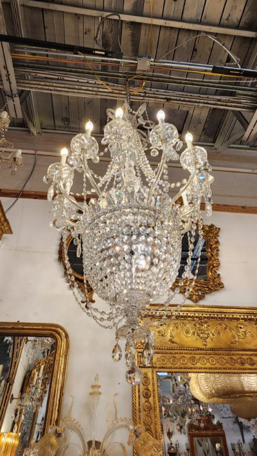 Swarvoski Crystal Chandelier For Sale 1