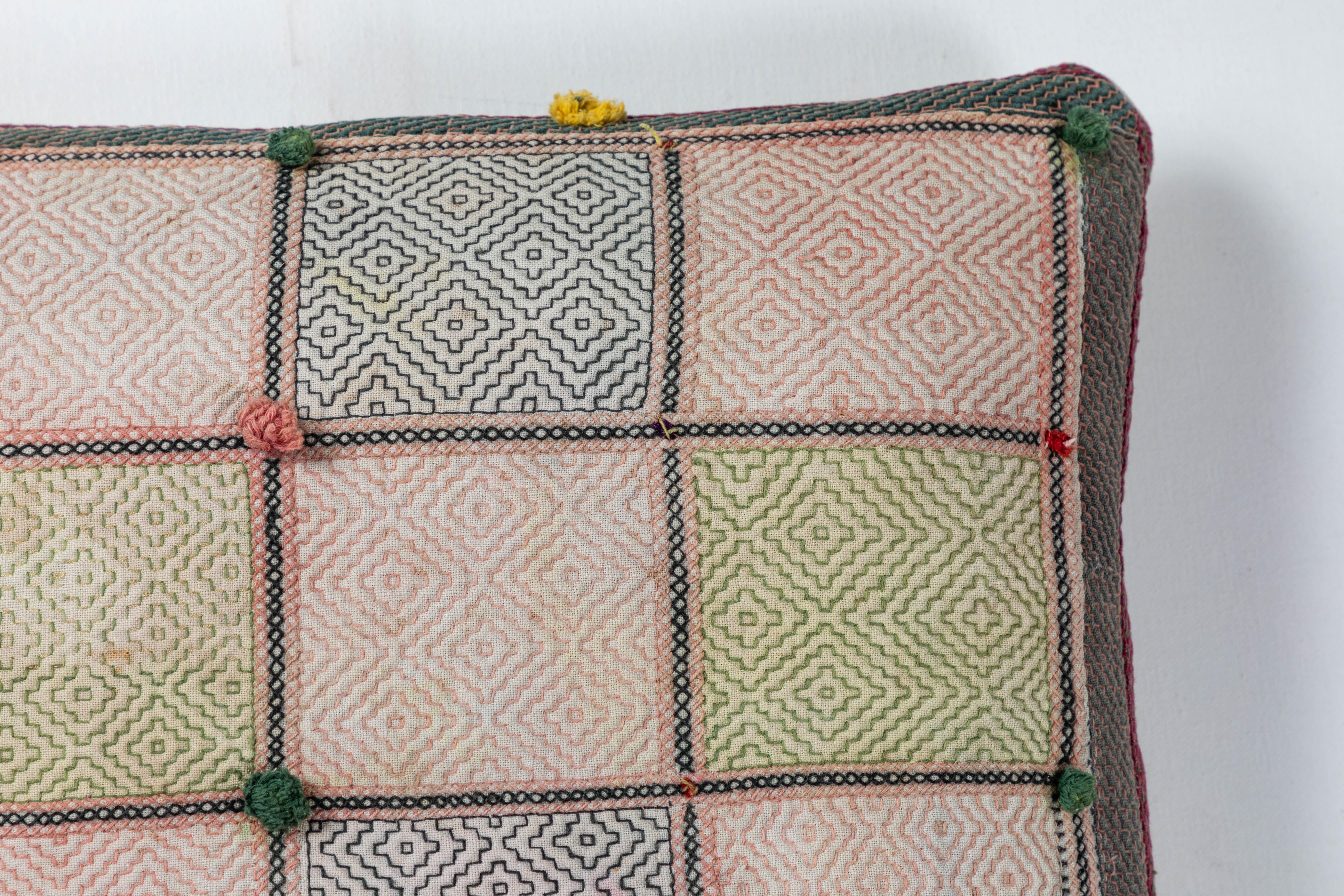 Pakistani Swat Valley Embroidery Pillow For Sale