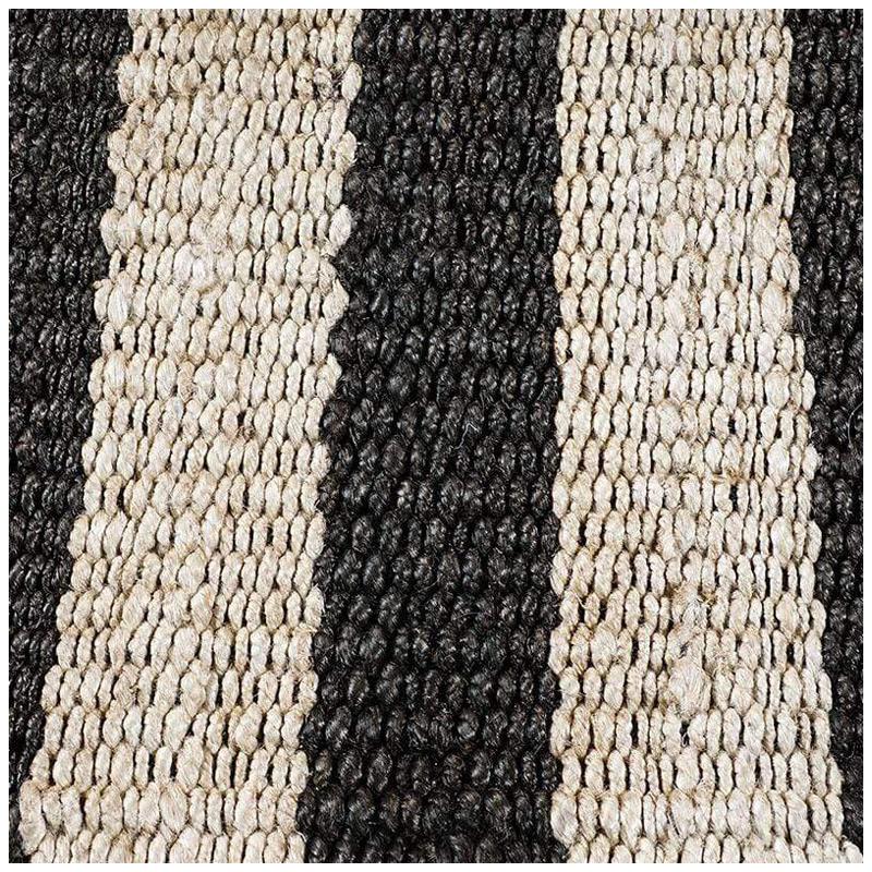 Swatch for Banna Rug in Black / Natural by Ben Soleimani For Sale