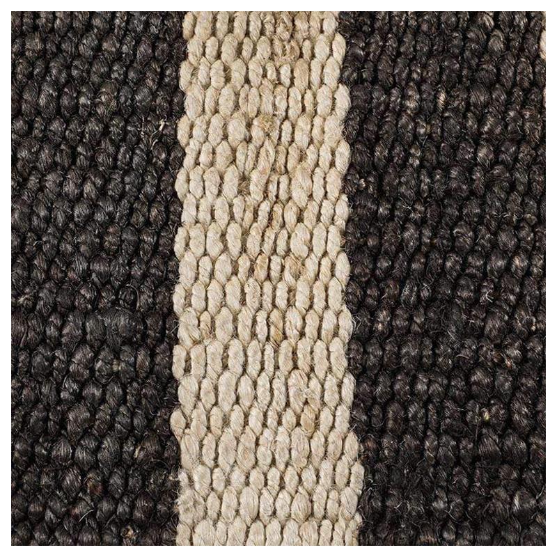 Swatch for Banna Rug in Natural / Black by Ben Soleimani For Sale