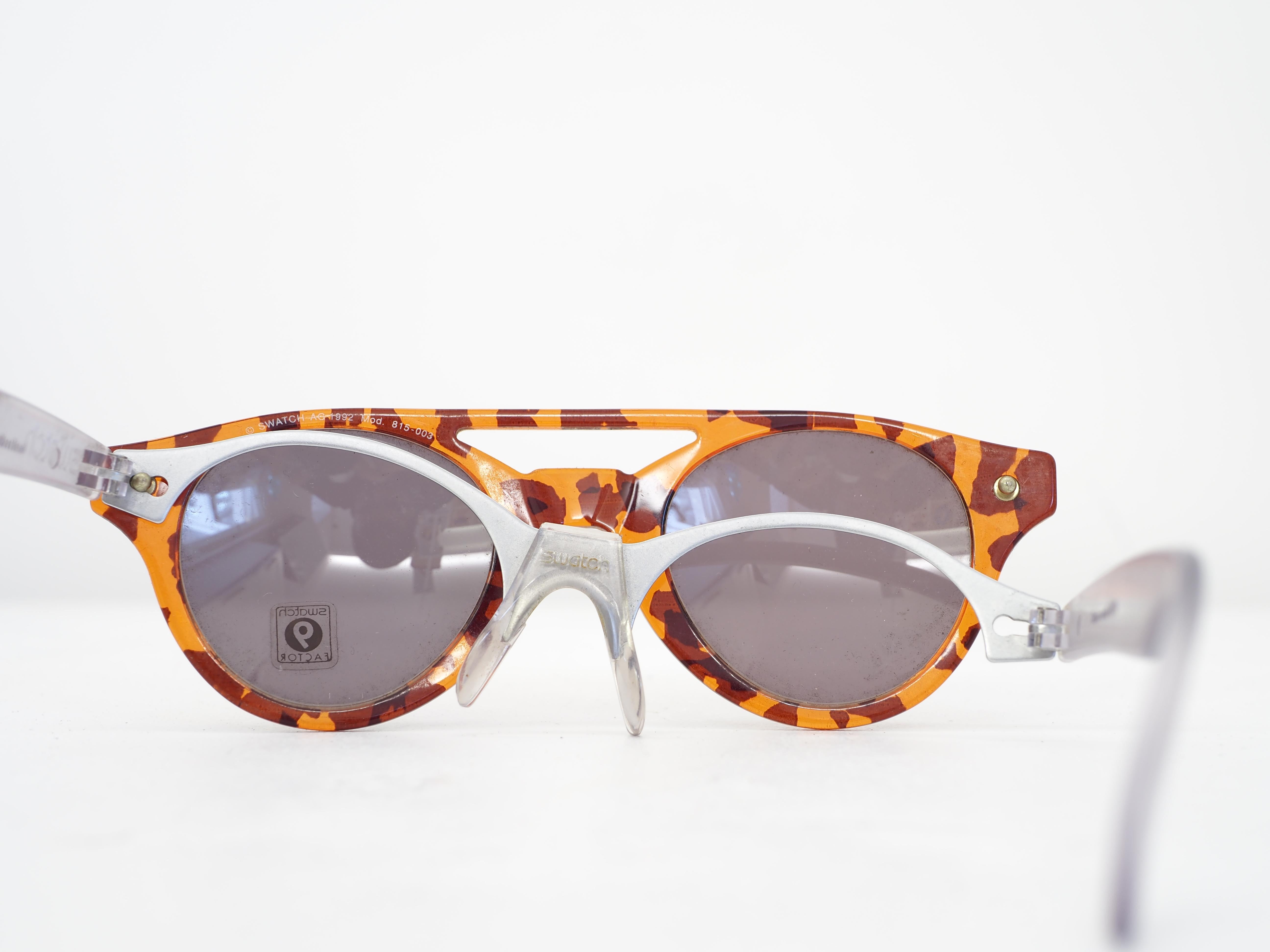 Swatch multicoloured multilens sunglasses For Sale 6