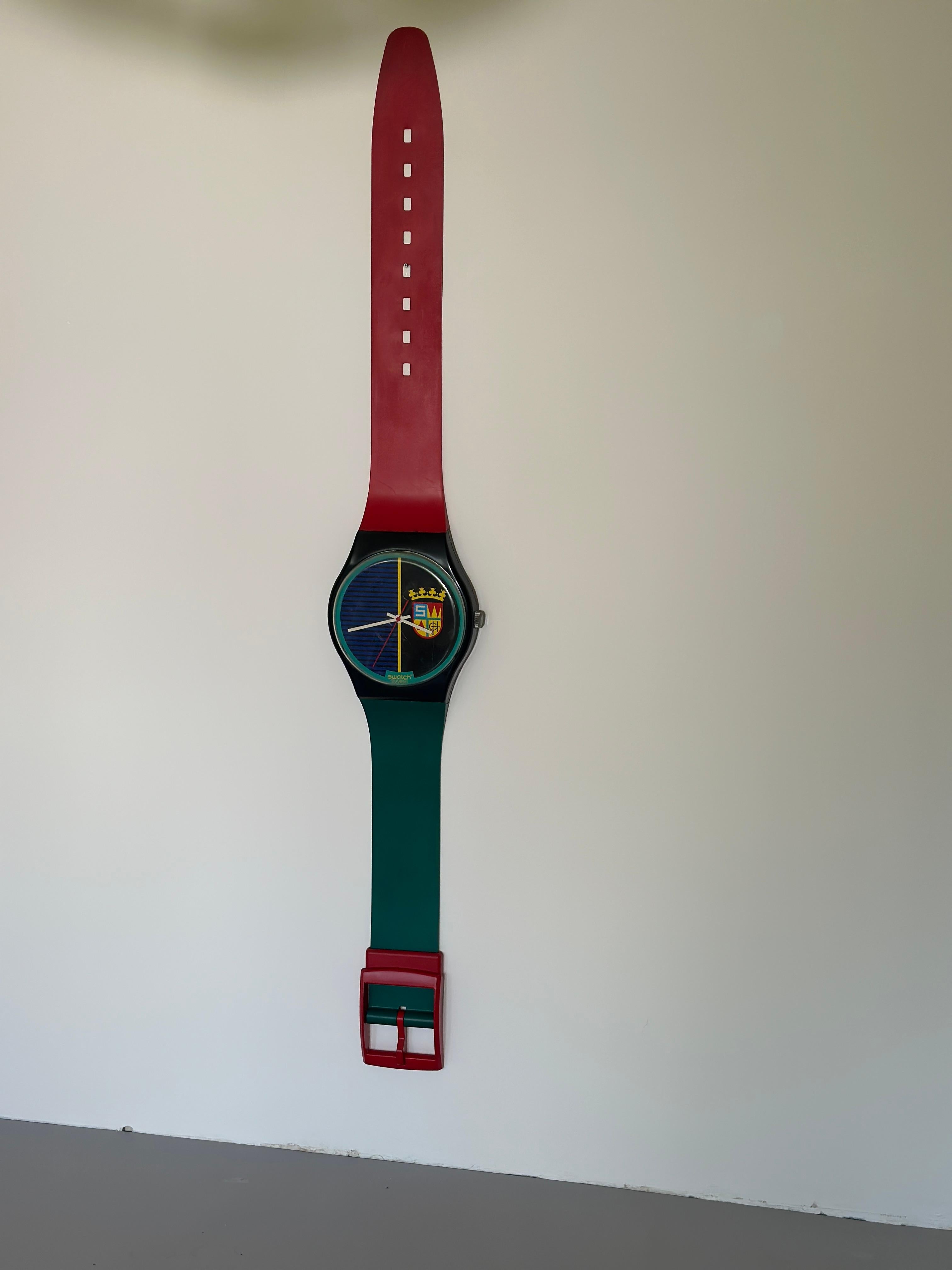 Swatch wall clock maxi 1980s