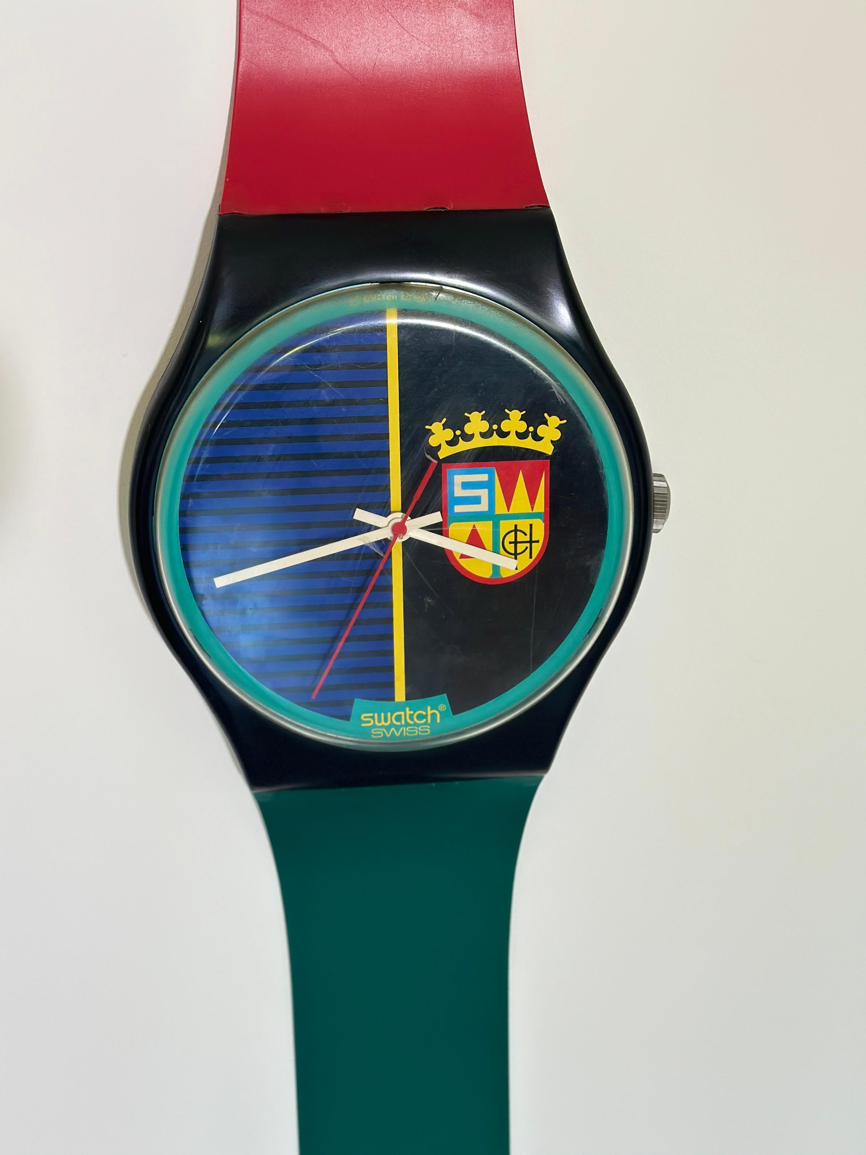 giant swatch watch wall clock