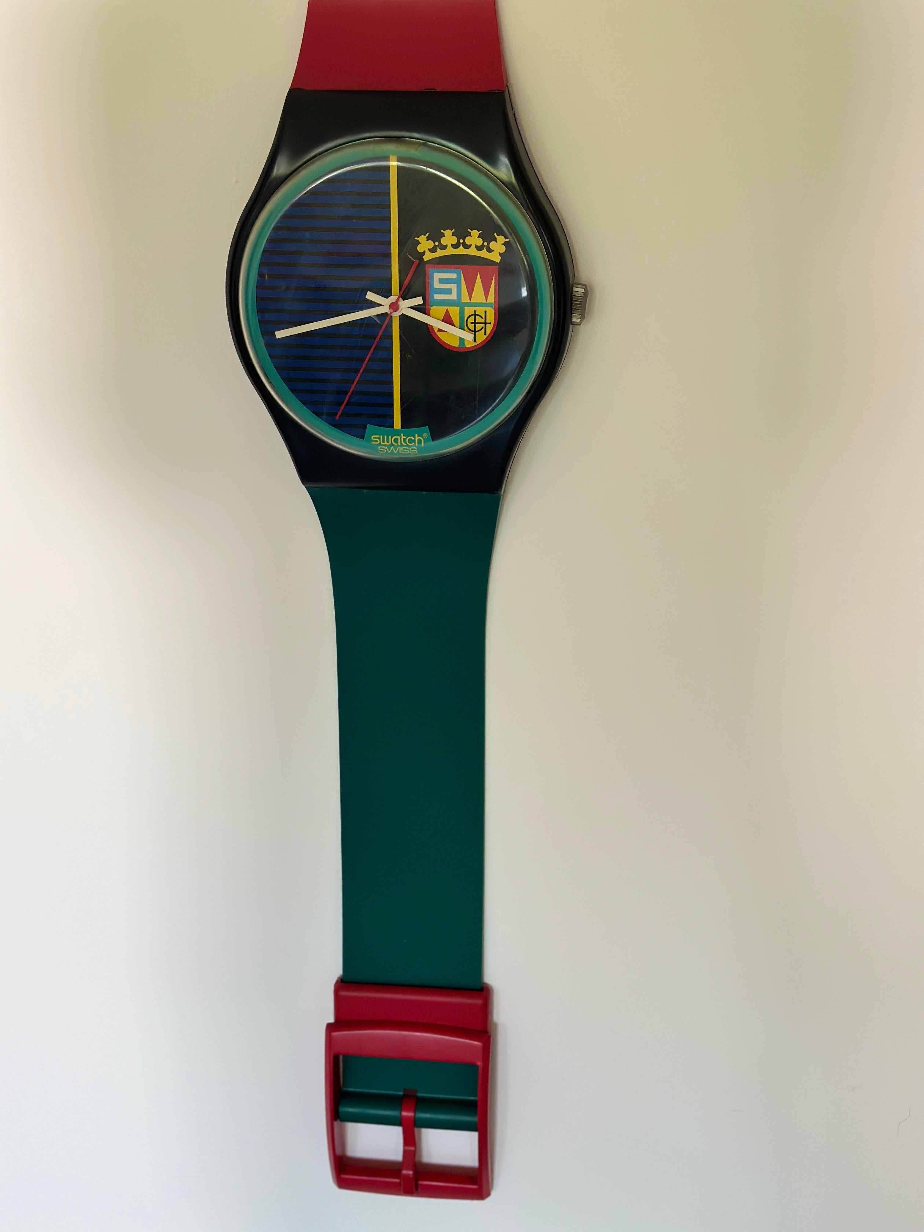 swatch watch wall clock