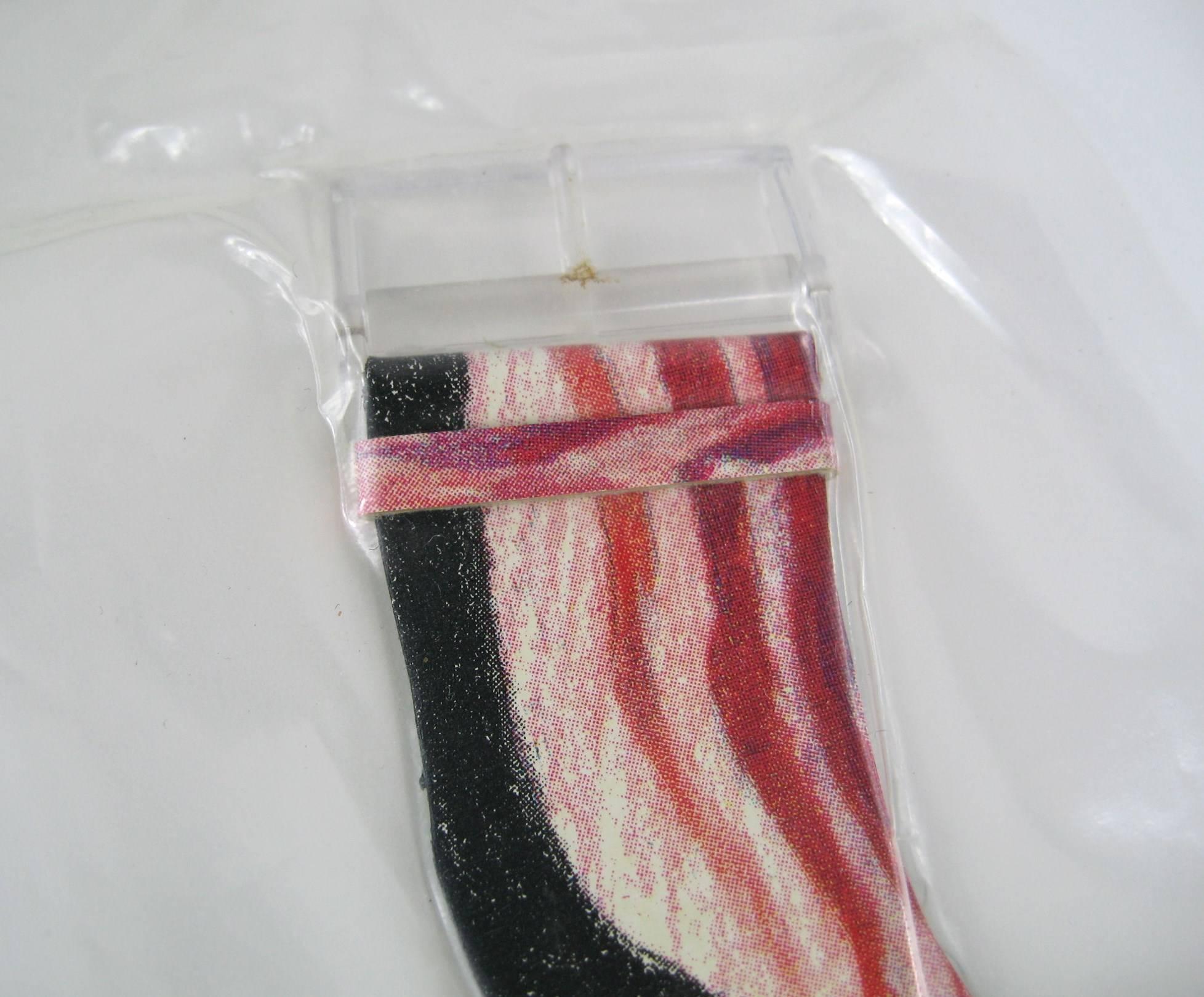 Montre-bracelet Swatch de la série Bonjuhr Artist d'Alfred Hofkunst Bacon 1991, Neuf Neuf - En vente à Wallkill, NY