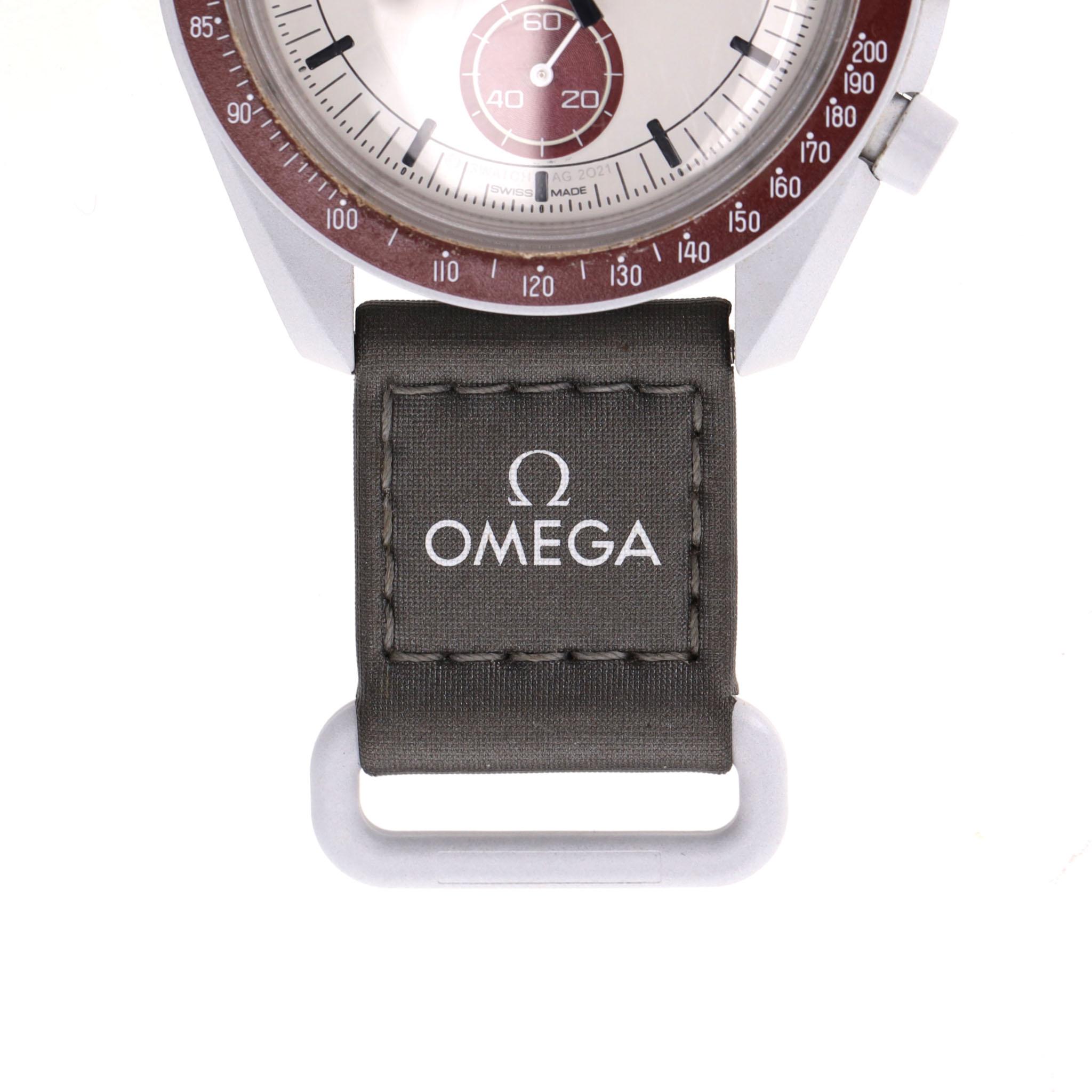 Swatch x Omega Bioceramic MoonSwatch Mission to Pluto Watch For Sale 3