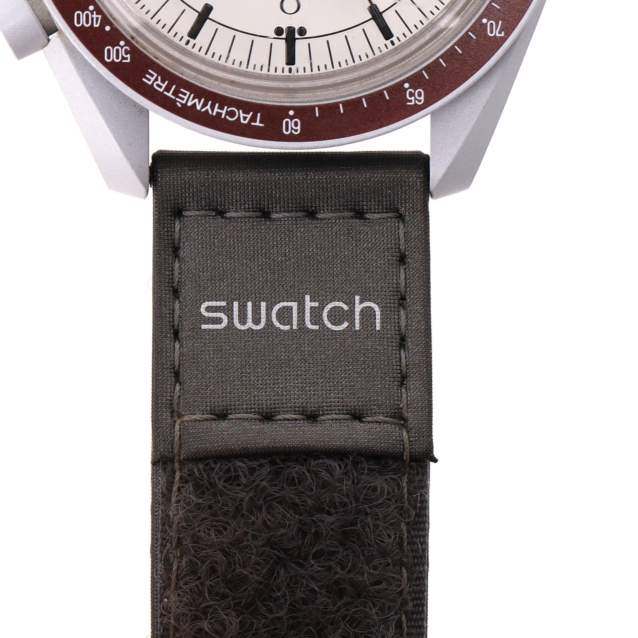 Swatch x Omega Bioceramic MoonSwatch Mission to Pluto Watch For Sale 4