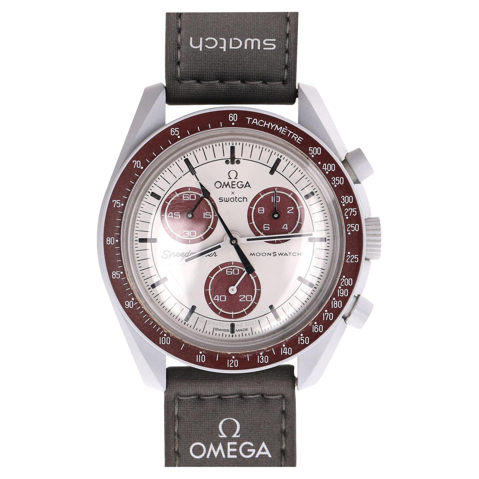 Swatch x Omega Bioceramic MoonSwatch Mission to Pluto Watch For Sale