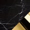 Marquina Black Marble with Gold Hardware