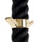 Black Rope with 24K Gold Hardware