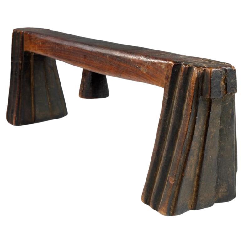 Swazi Headrest With Old Label Attached, Southern Africa For Sale