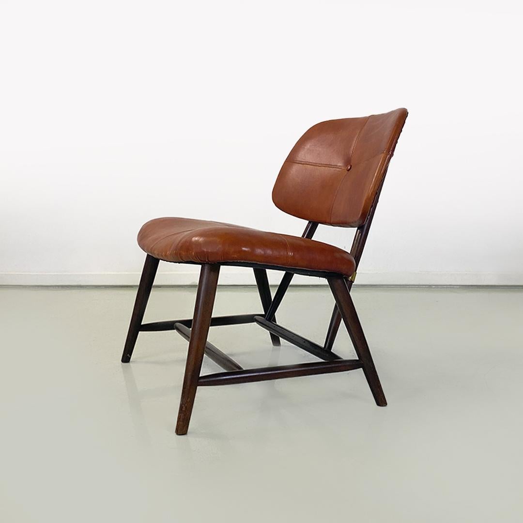 Italian Sweden Midcentury Teve Armchairs by Alf Svensson for Ljungs Industrier AB, 1953 For Sale