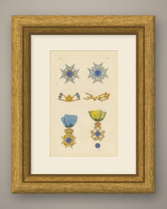 Sweden, Orders of the Seraphim and of the Sword, Plate LXXIX, 1844