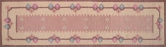 Sweden, Rölakan runner in handwoven wool. Modernist design. Mid-20th century.