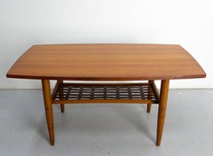 Tavolino in teak svedese di Albert Larsson per Alberts Tibro, 1963