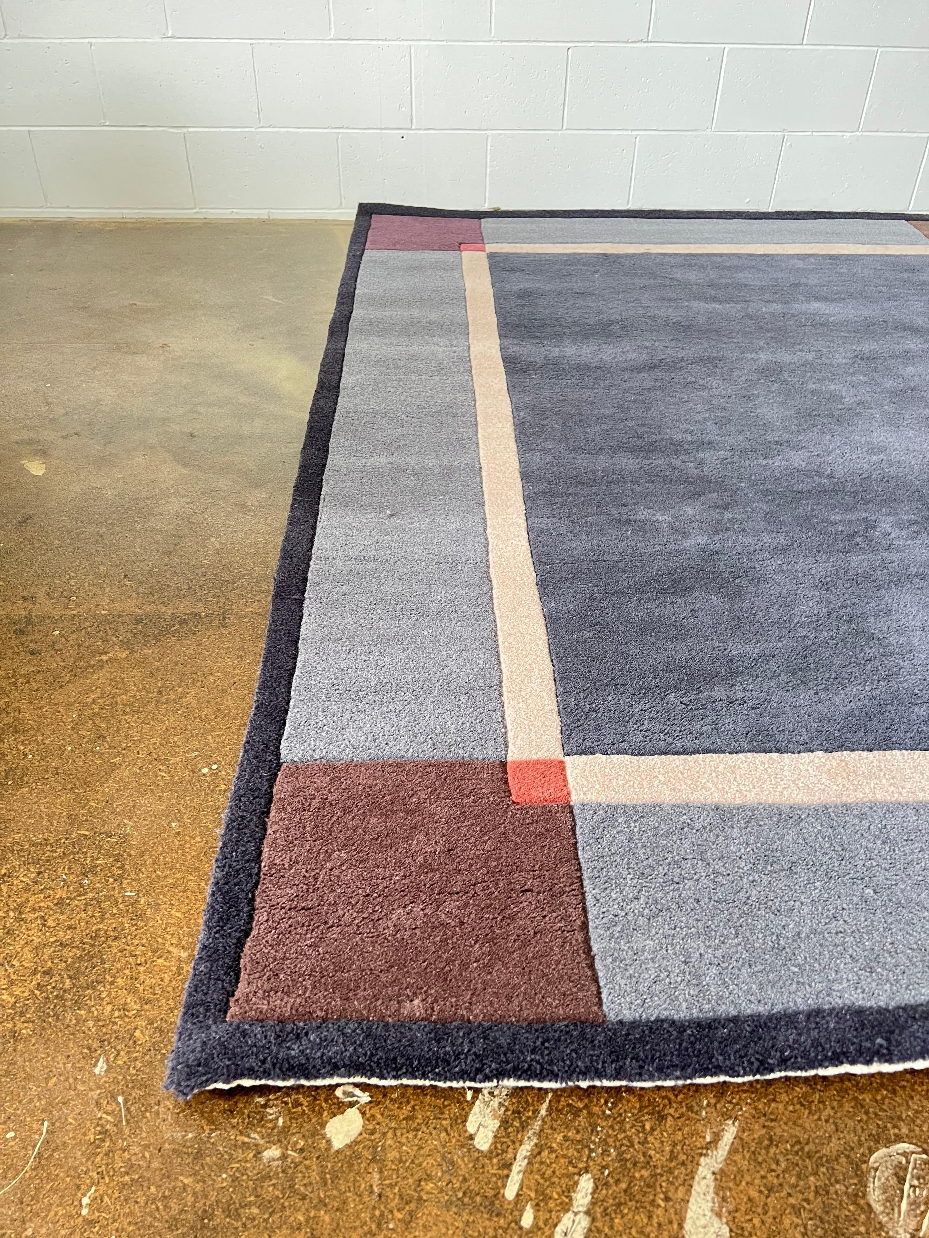 Sweden Wool Carpet by Ingrid Dessau for kinnasand Carpet, 1990 For Sale 2