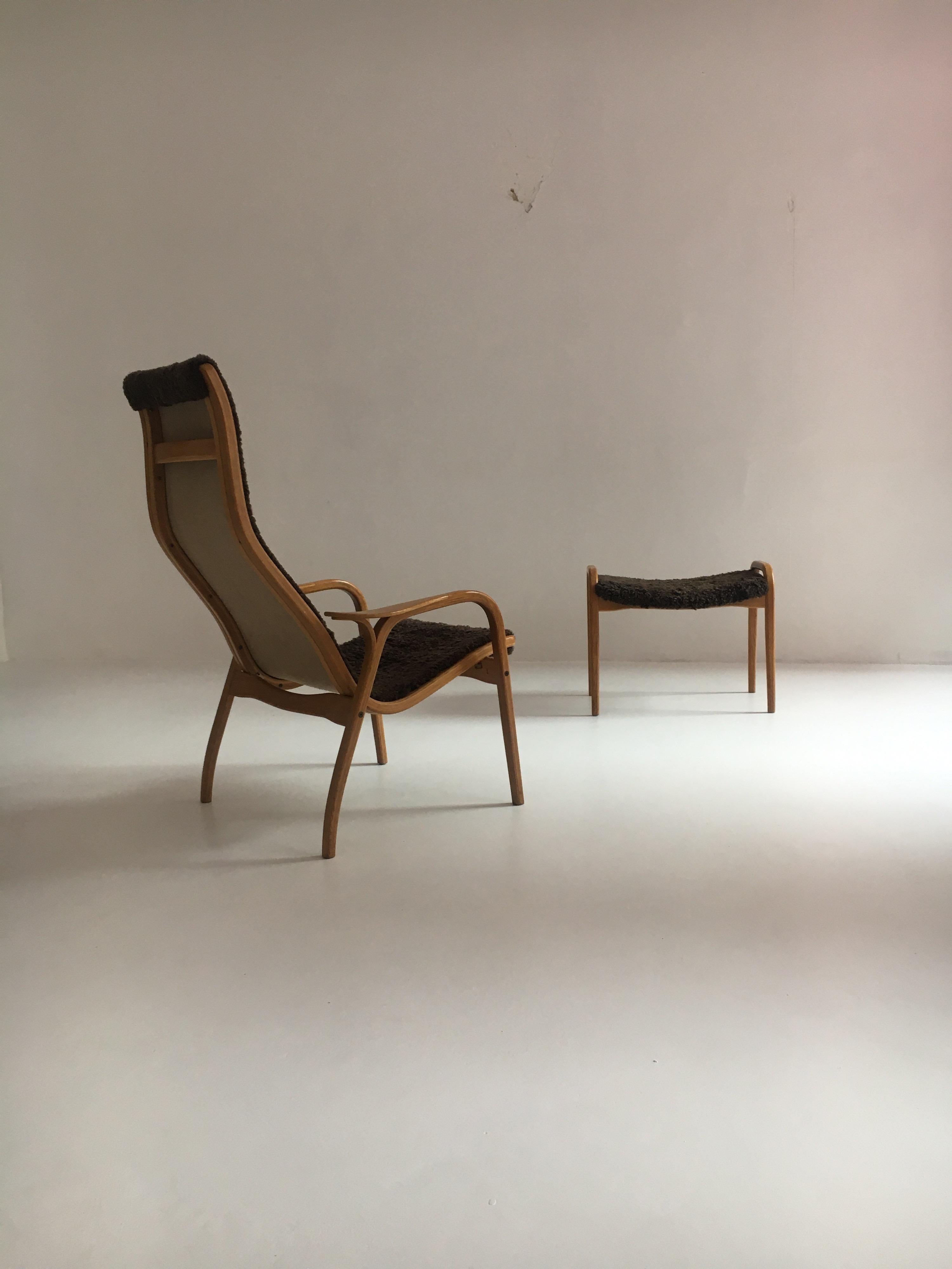 swedish chair and ottoman