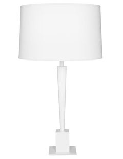 Swedge Table Lamp with Nickel Base and Black Shade by Powell & Bonnell