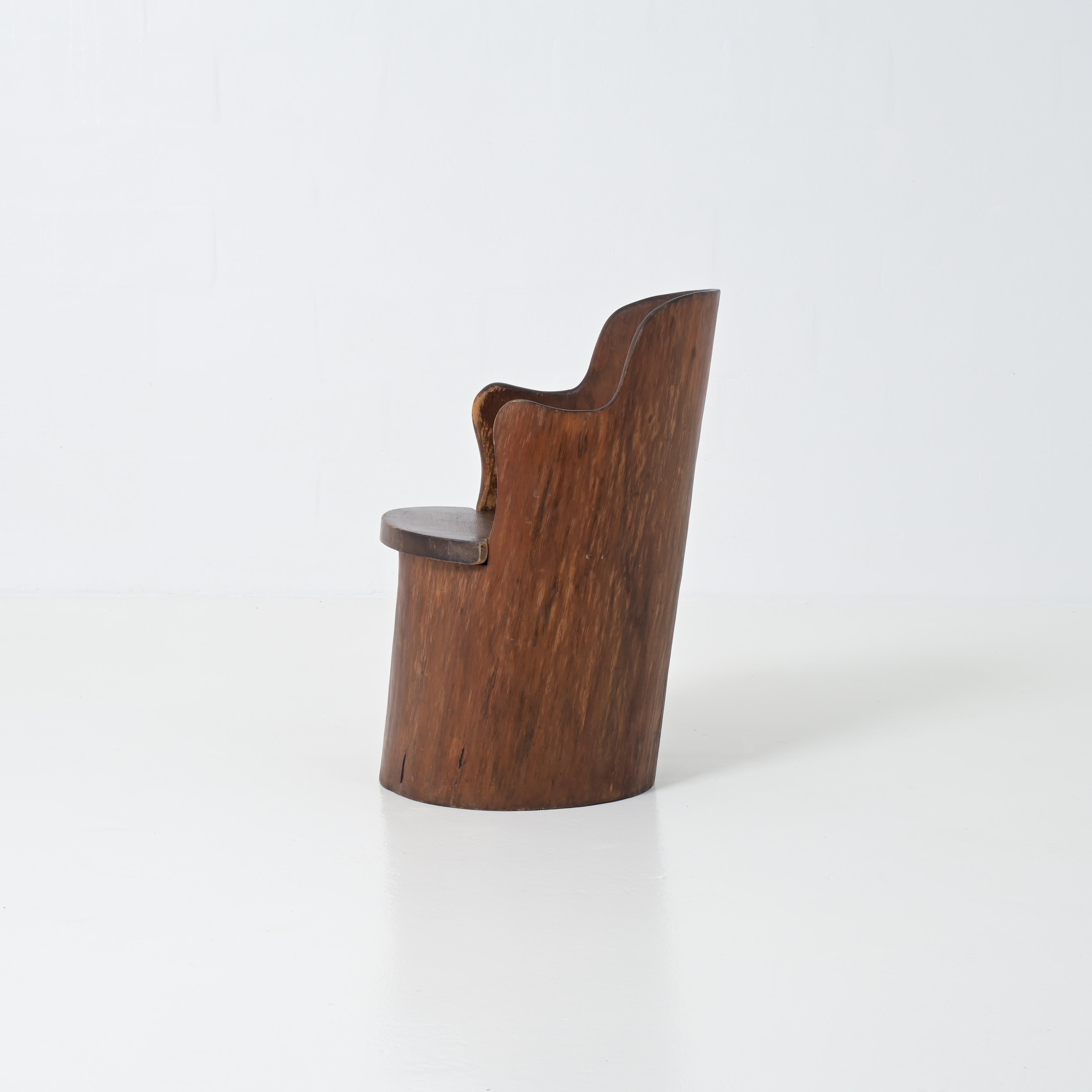 European Swedich stump chair For Sale