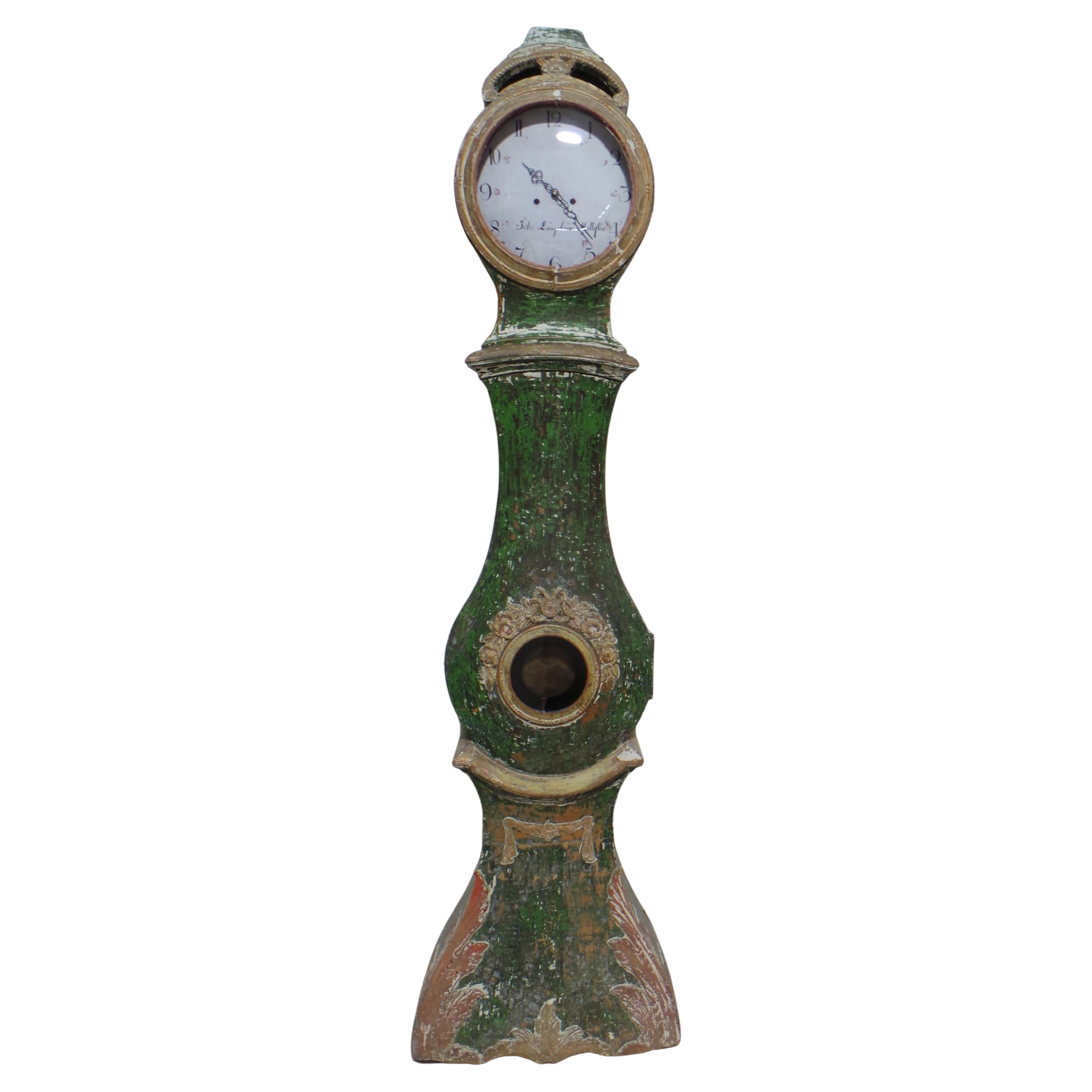 Swedish 100% Original Painted Mora Clock Sven Nilsson Morin Model For Sale
