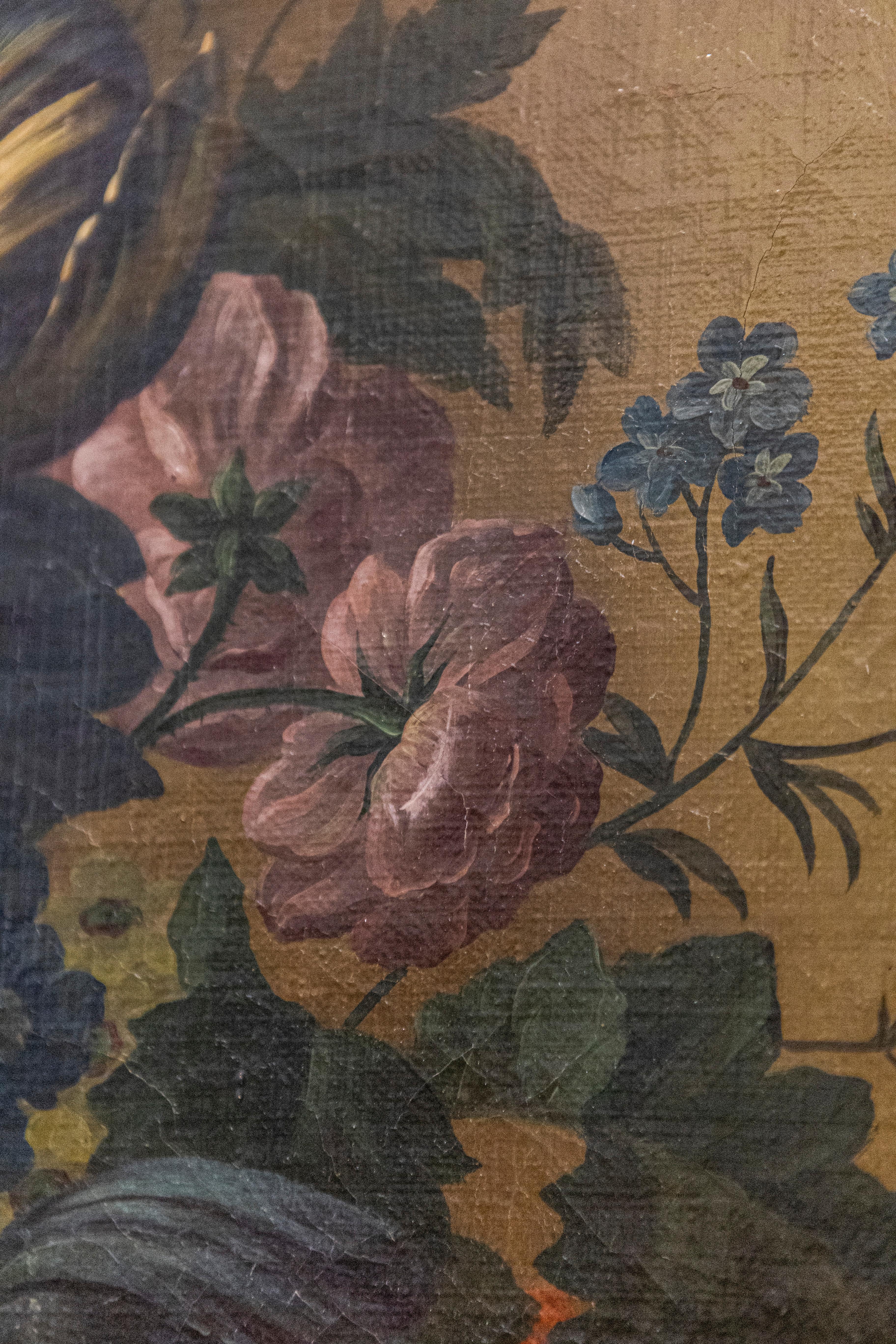 Swedish 1780s Floral Painting in the Manner of Paulus Theodorus van Brussel For Sale 2