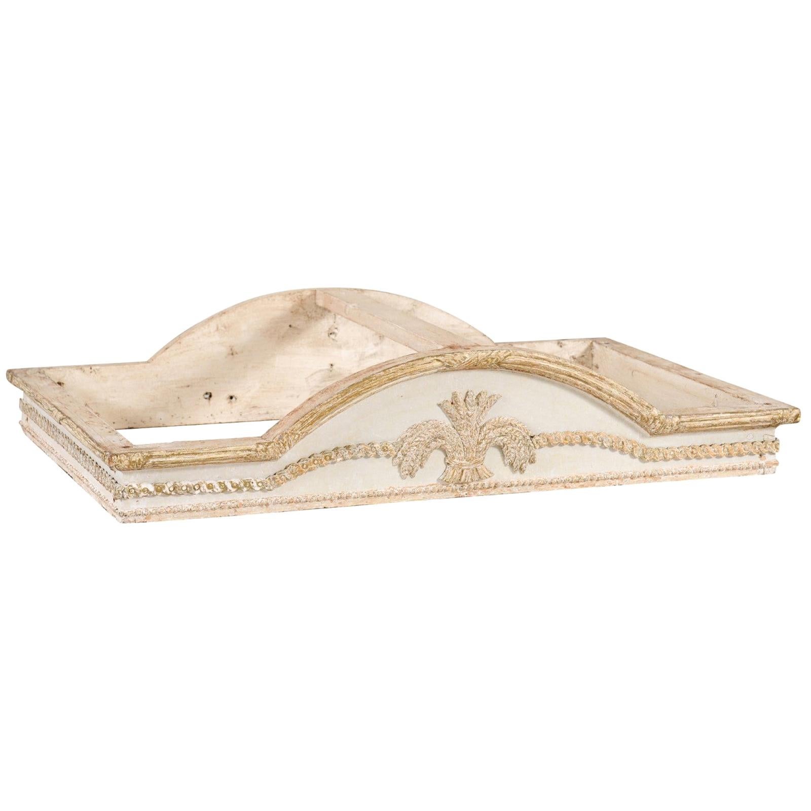 Large French Giltwood Bed Corona at 1stDibs