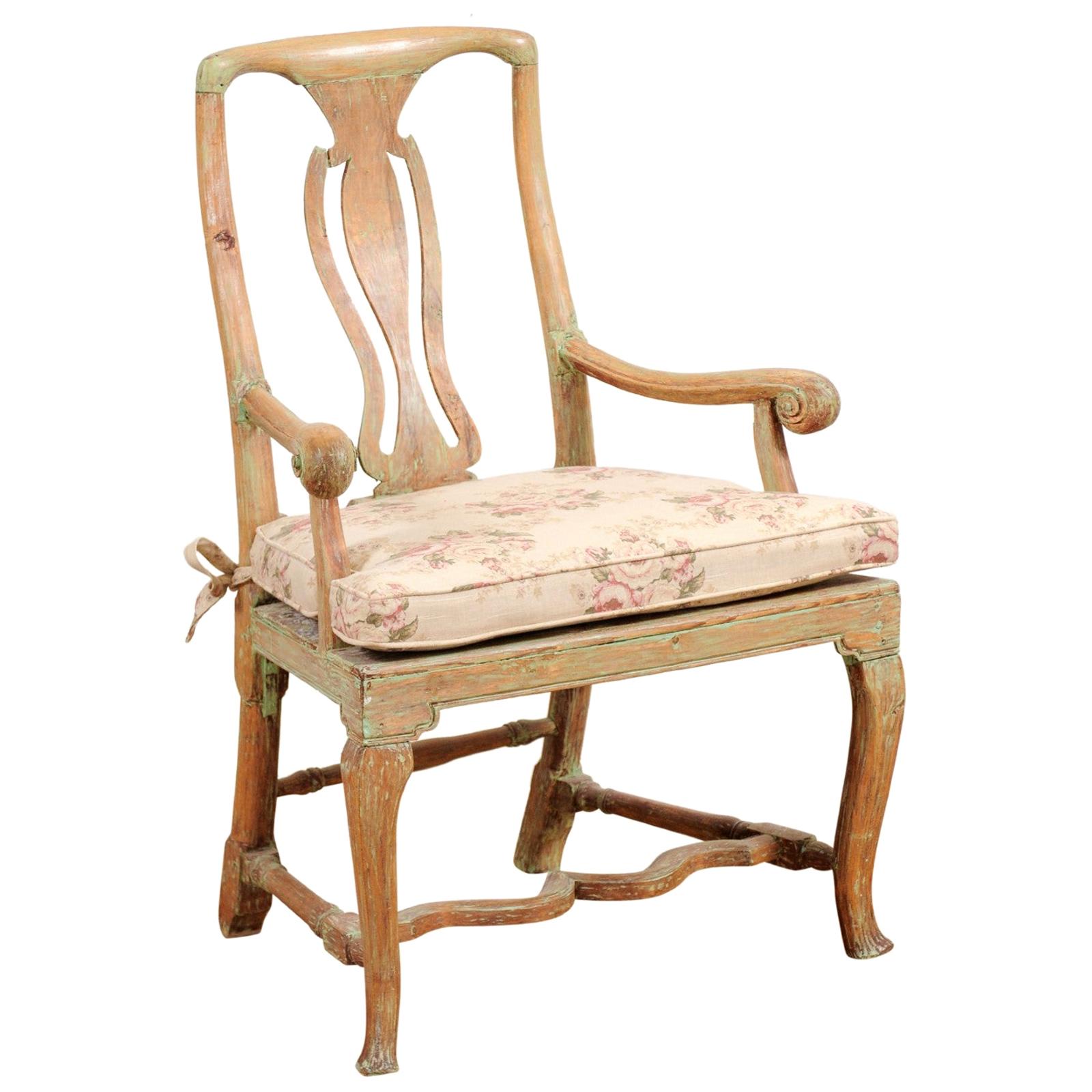 Cabriole Armchair For Sale at 1stDibs